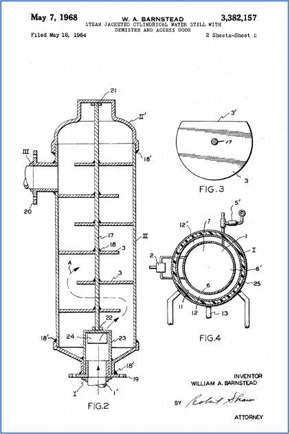 蒸汽夹套-圆柱形水-仍然- 1968